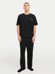 Jack & Jones Piżama Everest 12273633 Czarny Standard Fit. Czarne piżamy męskie Jack & Jones, l, bez wzorów, z bawełny, bez kołnierzyka, bez ramiączek. Za 119.99 zł.