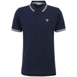 Męska Koszulka Polo Lubbeek. Niebieskie koszulki polo męskie Fila, m, bez wzorów, bez kołnierzyka, bez ramiączek. Za 209.99 zł.