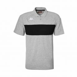 Polo Kappa Dianetti. Czarne koszulki polo męskie Kappa, l, bez wzorów, z bawełny, eleganckie, bez kołnierzyka, bez ramiączek. Za 193.00 zł.