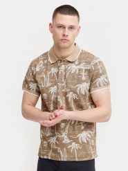 Blend Polo 20716905 Beżowy Regular Fit. Brązowe koszulki polo męskie Blend, m, bez wzorów, z bawełny, bez kołnierzyka, bez ramiączek. Za 99.99 zł.