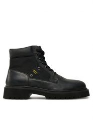 Blauer Trapery F4BUXTON03/LEA Czarny. Czarne buty zimowe męskie Blauer, bez wzorów, ze skóry, bez obcasa, bez zapięcia. Za 659.99 zł.