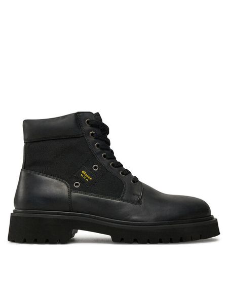 Blauer Trapery F4BUXTON03/LEA Czarny. Czarne buty zimowe męskie Blauer, bez wzorów, ze skóry, bez obcasa, bez zapięcia. Za 459.99 zł.