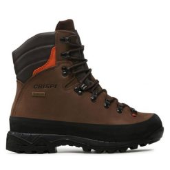 Trekkingi Crispi. Brązowe buty trekkingowe męskie Crispi, bez wzorów, z gore-texu, sportowe, bez obcasa, bez zapięcia. Za 1,579.00 zł.