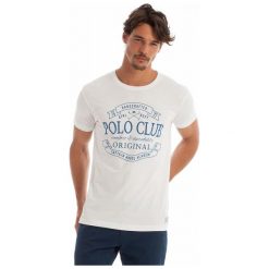 Polo Club C.H.A T-Shirt Męski Xxl Biały. Koszulki polo męskie marki Polo Club C.H..A. Za 109.00 zł.