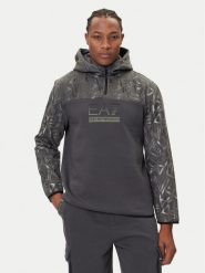 EA7 Emporio Armani Bluza 7M001131 AF16549 U8117 Szary Regular Fit. Szare bluzy nierozpinane męskie EA7 Emporio Armani, l, bez wzorów, z bawełny, bez ramiączek, bez kaptura. Za 439.99 zł.