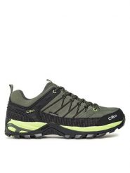 CMP Trekkingi Rigel Low Trekking Shoes Wp 3Q13247 Zielony. Zielone buty trekkingowe męskie CMP, bez wzorów, ze skóry, sportowe, bez obcasa, bez zapięcia. Za 299.99 zł.