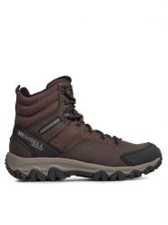 Merrell Trekkingi Thermo Akita Mid Wp J036447 Brązowy. Brązowe buty trekkingowe męskie Merrell, bez wzorów, z nubiku, bez zapięcia, trekkingowe. Za 629.99 zł.