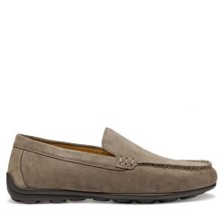 Mokasyny Geox. Szare mokasyny męskie Geox, bez zapięcia. Za 399.99 zł.