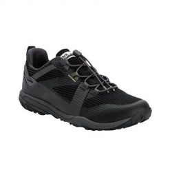 Buty do chodzenia męskie Jack Wolfskin Spirit Low. Czarne buty trekkingowe męskie Jack Wolfskin, bez wzorów, z materiału, sportowe, bez obcasa, bez zapięcia. Za 606.00 zł.