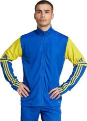 Bluza męska adidas Squadra 25 Training niebiesko-żółta JP3153 2XL. Niebieskie bluzy nierozpinane męskie ADIDAS, m, bez wzorów, bez ramiączek, bez kaptura. Za 301.05 zł.