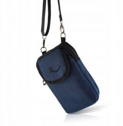 Granatowa saszetka męska na ramię z cordury SP-03-DB. Saszetki męskie NoName, bez wzorów. Za 73.48 zł.