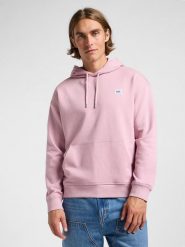 MESKA BLUZA LEE WW HOODIE SOFT MAUVE 112364139. Fioletowe bluzy nierozpinane męskie Lee, m, bez wzorów, bez ramiączek, bez kaptura. Za 159.99 zł.