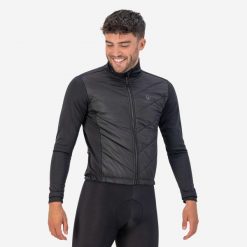 Kurtka zimowa męska Rogelli Wadded 2.0. Czarne kurtki softshell męskie Rogelli, na zimę, m, bez wzorów, z softshellu, bez kaptura, rowerowe. Za 410.00 zł.