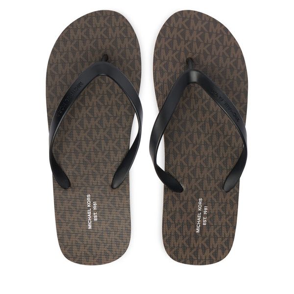 Japonki MICHAEL Michael Kors. Brązowe klapki i japonki męskie MICHAEL Michael Kors, bez wzorów. Za 229.99 zł.