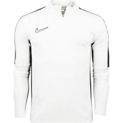 Bluza treningowa męska Nike DF Academy 23 SS Drill. Białe bluzy nierozpinane męskie Nike, m, bez wzorów, bez ramiączek, bez kaptura. Za 198.64 zł.