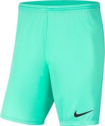 Nike Spodenki męskie Park III turkusowe r. XL (BV6855 354). Niebieskie szorty sportowe męskie Nike, bez wzorów, sportowe. Za 62.00 zł.