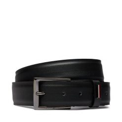 Pasek Męski Tommy Hilfiger. Czarne paski męskie Tommy Hilfiger, bez wzorów. Za 179.99 zł.