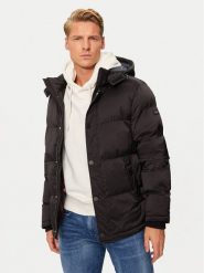 Guess Kurtka puchowa M4BL21 WGJ42 Czarny Regular Fit. Czarne kurtki męskie Guess, m, z aplikacjami, z puchu, bez ramiączek, bez kaptura. Za 668.50 zł.