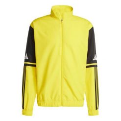 Kurtka z dresu adidas Squadra 25. Czarne kurtki męskie ADIDAS, bez wzorów, z dresówki, bez ramiączek, bez kaptura. Za 153.99 zł.