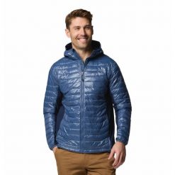 Columbia Kurtka Powder Pass 2126101478. Niebieskie kurtki męskie Columbia, bez wzorów, sportowe, bez ramiączek, bez kaptura. Za 349.99 zł.