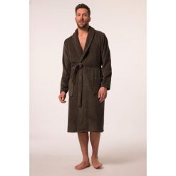 Męski Szlafrok odzież domowa kołnierz szalowy frotte do 8XL. Brązowa szlafroki męskie JAY-PI, m, bez wzorów, z bawełny, bez kaptura. Za 432.99 zł.