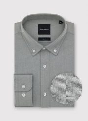 PAKO LORENTE – Szara koszula męska. Szare koszule męskie Pako Lorente, m, bez wzorów, z bawełny, bez kołnierzyka, bez ramiączek. Za 299.99 zł.