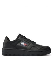 Tommy Jeans Sneakersy Tjm Retro Basket Ess EM0EM01395 Czarny. Czarne buty sportowe na co dzień męskie Tommy Jeans, m, bez wzorów, z jeansu, retro, bez ramiączek, bez kaptura. Za 329.99 zł.