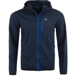 Męska kurtka softshell Athl. DPT Agar – wiatro- i wodoodporna. Niebieskie kurtki męskie ZUMBA WEAR, m, bez wzorów, z softshellu, bez kaptura, trekkingowe. Za 348.99 zł.