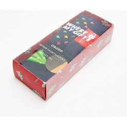 Świąteczny zestaw prezentowy: bokserki i skarpetki - Granatowy. Bokserki męskie marki Cropp. W wyprzedaży za 29.99 zł.