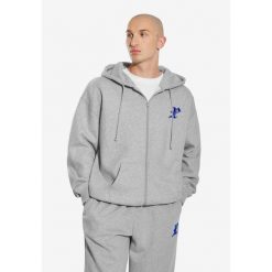 Bluza sportowa męska Prosto Gothic P z kapturem. Szare bluzy z kapturem męskie Prosto., m, bez wzorów, z kapturem. Za 309.99 zł.