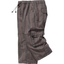 Spodnie 3/4 Loose Fit bonprix w kratę. Szare długie spodnie sportowe męskie bonprix. Za 89.99 zł.