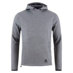 Bluza z kapturem do biegania męska Odlo Active 365 knit hoody. Szare bluzy z kapturem męskie Odlo, m, bez wzorów, z kapturem. W wyprzedaży za 375.65 zł.