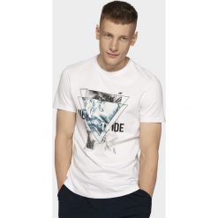 T-shirt męski TSM253 - biały. T-shirty męskie 4f. Za 59.99 zł.