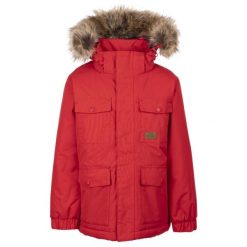 Trespass Upsider- Męska kurtka przeciwdeszczowa Tp50 czerwona. Czerwone kurtki męskie Trespass, m, bez wzorów, z puchu, bez ramiączek, bez kaptura. Za 368.99 zł.