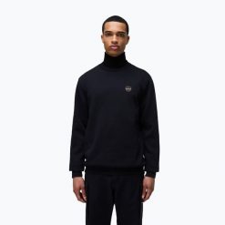 Bluza męska Napapijri B-Badge C. Czarne bluzy nierozpinane męskie Napapijri, m, bez wzorów, bez ramiączek, bez kaptura. Za 309.99 zł.