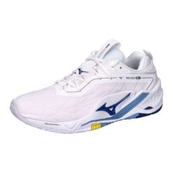 Buty halowe Mizuno Wave Stealth Neo. Białe buty do biegania męskie Mizuno, bez wzorów, bez zapięcia, do biegania, mizuno wave. W wyprzedaży za 560.55 zł.