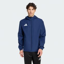 Kurtka Entrada26 All Weather. Białe kurtki męskie ADIDAS, bez wzorów, sportowe, bez ramiączek, bez kaptura. Za 259.00 zł.