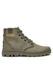 Palladium Trapery PAMPA HI COATED 74375-377-M Szary. Szare buty zimowe męskie Palladium, bez wzorów, z materiału, bez obcasa, bez zapięcia. Za 279.99 zł.
