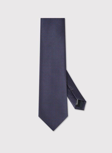 Krawat męski w beżowy wzór. Brązowe krawaty i muchy męskie Pako Lorente, bez wzorów, z poliesteru, biznesowe. Za 99.99 zł.