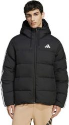 Kurtka męska adidas Essentials Climawarm 3 Stripes Puffer Down Hooded czarna JM4165 L. Czarne kurtki męskie ADIDAS, l, bez wzorów, bez ramiączek, bez kaptura. Za 981.86 zł.
