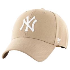 Brand `47 czapka z daszkiem New York Yankees Khaki B-MVPSP17WBP-KH khaki OSFM. Zielone czapki męskie 47 Brand, bez wzorów, sportowe. Za 109.99 zł.