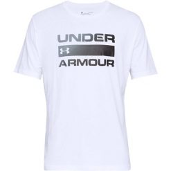 Koszulka sportowa męska Under Armour Team Issue Wordmark. Białe t-shirty sportowe męskie Under Armour, m, bez wzorów, sportowe, bez ramiączek. Za 243.00 zł.