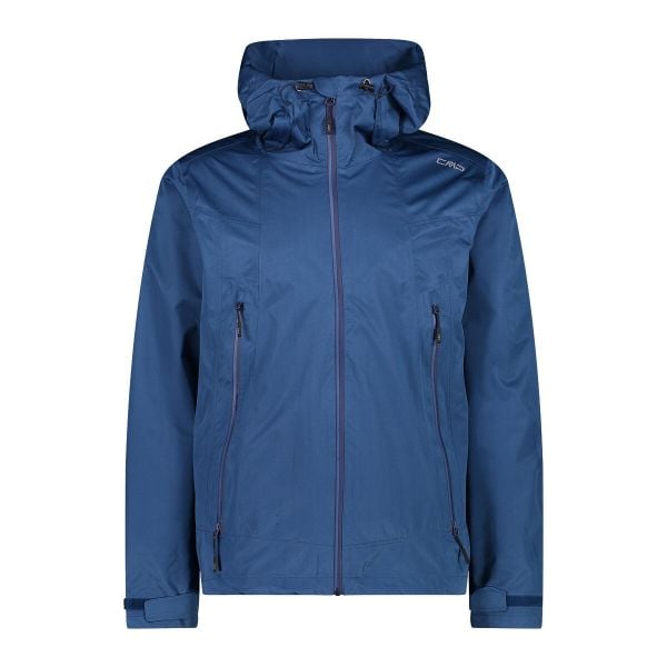 Kurtka trekkingowa z kapturem CMP. Niebieskie kurtki męskie CMP, xl, bez wzorów, sportowe, bez ramiączek, z kapturem. Za 309.99 zł.