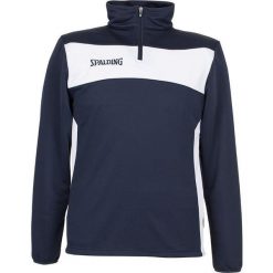 Bluza rozpinana 1/4 Spalding Evolution II. Białe bluzy rozpinane męskie Spalding, bez wzorów, sportowe, bez ramiączek, bez kaptura. Za 256.00 zł.