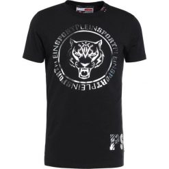 Plein Sport ROUND NECK GAME Tshirt z nadrukiem black/yellow. T-shirty męskie marki Plein Sport. W wyprzedaży za 647.40 zł.
