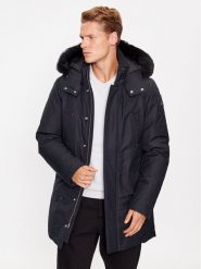 Moose Knuckles Kurtka puchowa Original Stirling M32MP261S Granatowy Regular Fit. Niebieskie kurtki męskie Moose Knuckles, m, bez wzorów, z bawełny, bez ramiączek, bez kaptura. Za 5,589.00 zł.
