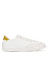 Calvin Klein Sneakersy Low Top Lace Up Cv Mix HM0HM01724 Biały. Białe buty sportowe na co dzień męskie Calvin Klein, m, bez wzorów, z materiału, bez ramiączek, bez kaptura. Za 259.99 zł.