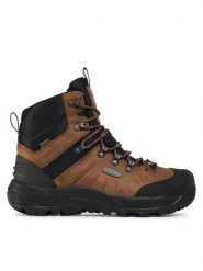 Keen Trekkingi Revel IV Mid Polar 1024136 Brązowy. Brązowe buty trekkingowe męskie Keen, bez wzorów, z nubiku, bez zapięcia, trekkingowe. Za 759.99 zł.