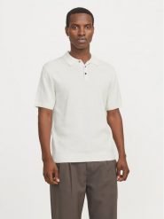 Jack & Jones Polo Cooper 12271483 Biały Regular Fit. Białe koszulki polo męskie Jack & Jones, m, bez wzorów, z bawełny, bez kołnierzyka, bez ramiączek. Za 139.99 zł.