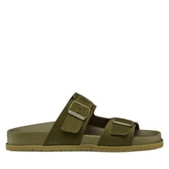 Klapki Geox. Zielone klapki i japonki męskie Geox, bez wzorów. Za 359.99 zł.